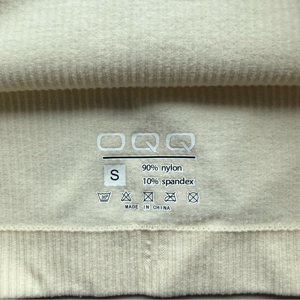 Amazon Cream Ribbed Cropped Tank Top - Picture 2 of 2